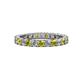 1 - Joyce 3.00 mm Yellow and White Diamond Eternity Band 