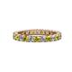 1 - Joyce 3.00 mm Yellow and White Diamond Eternity Band 