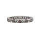 1 - Joyce 3.00 mm Smoky Quartz and Diamond Eternity Band 