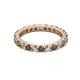 2 - Joyce 3.00 mm Smoky Quartz and Diamond Eternity Band 