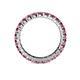 4 - Joyce 3.00 mm Pink Tourmaline and Diamond Eternity Band 
