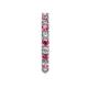 5 - Joyce 3.00 mm Pink Tourmaline and Diamond Eternity Band 