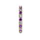 5 - Joyce 3.00 mm Amethyst and Diamond Eternity Band 