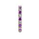 5 - Joyce 3.00 mm Amethyst and Diamond Eternity Band 