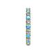 5 - Joyce 3.00 mm Blue Topaz and Diamond Eternity Band 