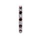 5 - Joyce 3.00 mm Red Garnet and Diamond Eternity Band 