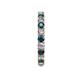 5 - Joyce 3.00 mm Blue and White Diamond Eternity Band 