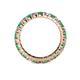 4 - Joyce 3.00 mm Emerald and Diamond Eternity Band 