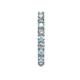 5 - Joyce 3.00 mm Aquamarine and Diamond Eternity Band 