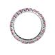 4 - Joyce 3.00 mm Pink Sapphire and Diamond Eternity Band 