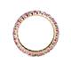 4 - Joyce 3.00 mm Pink Sapphire and Diamond Eternity Band 