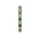 5 - Joyce 3.00 mm Green Garnet and Diamond Eternity Band 