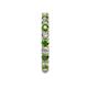 5 - Joyce 3.00 mm Green Garnet and Diamond Eternity Band 