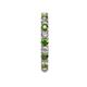 5 - Joyce 3.00 mm Green Garnet and Diamond Eternity Band 