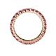 4 - Joyce 3.00 mm Pink Tourmaline and Diamond Eternity Band 