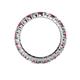 4 - Joyce 3.00 mm Rhodolite Garnet and Diamond Eternity Band 