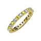 3 - Joyce 3.00 mm Yellow and White Diamond Eternity Band 