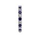 5 - Joyce 3.00 mm Blue Sapphire and Diamond Eternity Band 