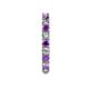 5 - Joyce 3.00 mm Amethyst and Diamond Eternity Band 