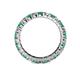 4 - Joyce 3.00 mm Emerald and Diamond Eternity Band 