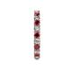 5 - Joyce 3.00 mm Ruby and Diamond Eternity Band 