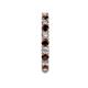 5 - Joyce 3.00 mm Red Garnet and Diamond Eternity Band 