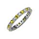 3 - Joyce 3.00 mm Yellow and White Diamond Eternity Band 