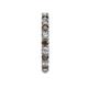 5 - Joyce 3.00 mm Smoky Quartz and Diamond Eternity Band 