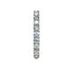 5 - Joyce 3.00 mm Aquamarine and Diamond Eternity Band 