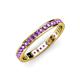 4 - Livia 1.70 mm Amethyst Eternity Band 