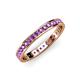 4 - Livia 1.70 mm Amethyst Eternity Band 