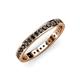 4 - Livia 1.70 mm Black Diamond Eternity Band 