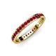 4 - Livia 1.70 mm Ruby Eternity Band 