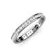 4 - Livia 1.70 mm White Sapphire Eternity Band 