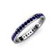 4 - Livia 1.70 mm Blue Sapphire Eternity Band 
