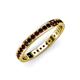 4 - Livia 1.70 mm Red Garnet Eternity Band 