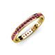 4 - Livia 1.70 mm Rhodolite Garnet Eternity Band 