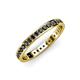 4 - Livia 1.70 mm Black Diamond Eternity Band 