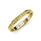 4 - Livia 1.70 mm Yellow Sapphire Eternity Band 