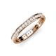 4 - Livia 1.70 mm White Sapphire Eternity Band 