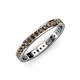 4 - Livia 1.70 mm Smoky Quartz Eternity Band 
