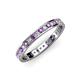 3 - Livia 1.70 mm Amethyst and Diamond Eternity Band 