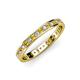 3 - Livia 1.70 mm Citrine and Diamond Eternity Band 
