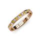 3 - Livia 1.70 mm Citrine and Diamond Eternity Band 