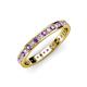3 - Livia 1.70 mm Amethyst and Diamond Eternity Band 
