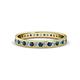 1 - Livia 1.70 mm Blue and White Diamond Eternity Band 