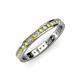 3 - Livia 1.70 mm Yellow and White Diamond Eternity Band 