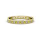 1 - Livia 1.70 mm Yellow and White Diamond Eternity Band 
