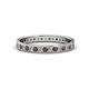 1 - Livia 1.70 mm Smoky Quartz and Diamond Eternity Band 