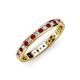 3 - Livia 1.70 mm Ruby and Diamond Eternity Band 